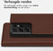 Accezz Hoesje Geschikt voor Samsung Galaxy S21 Ultra Hoesje Met Pasjeshouder - Accezz Premium Leather Slim Bookcase - Bruin