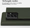 Accezz Hoesje Geschikt voor Samsung Galaxy S21 Ultra Hoesje Met Pasjeshouder - Accezz Premium Leather Slim Bookcase - Groen