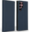 Accezz Hoesje Geschikt voor Samsung Galaxy S22 Ultra Hoesje Met Pasjeshouder - Accezz Premium Leather Slim Bookcase - Donkerblauw
