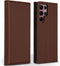 Accezz Hoesje Geschikt voor Samsung Galaxy S22 Ultra Hoesje Met Pasjeshouder - Accezz Premium Leather Slim Bookcase - Bruin