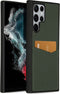 Accezz Hoesje Geschikt voor Samsung Galaxy S22 Ultra Hoesje Met Pasjeshouder - Accezz Premium Leather Card Slot Backcover - Groen
