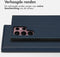 Accezz Hoesje Geschikt voor Samsung Galaxy S22 Ultra Hoesje Met Pasjeshouder - Accezz Premium Leather Slim Bookcase - Donkerblauw