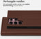 Accezz Hoesje Geschikt voor Samsung Galaxy S22 Ultra Hoesje Met Pasjeshouder - Accezz Premium Leather Slim Bookcase - Bruin