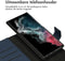 Accezz Hoesje Geschikt voor Samsung Galaxy S22 Ultra Hoesje Met Pasjeshouder - Accezz Premium Leather 2 in 1 Wallet Bookcase - Donkerblauw