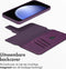 Accezz Hoesje Geschikt voor Samsung Galaxy S23 FE Hoesje Met Pasjeshouder - Accezz Leather Bookcase 2-in-1 Geschikt voor MagSafe - paars