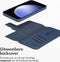 Accezz Hoesje Geschikt voor Samsung Galaxy S23 FE Hoesje Met Pasjeshouder - Accezz Leather Bookcase 2-in-1 Geschikt voor MagSafe - donkerblauw