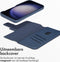 Accezz Hoesje Geschikt voor Samsung Galaxy S23 Hoesje Met Pasjeshouder - Accezz Leather Bookcase 2-in-1 Geschikt voor MagSafe - donkerblauw