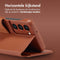Accezz Hoesje Geschikt voor Samsung Galaxy S23 Hoesje Met Pasjeshouder - Accezz Leather Bookcase 2-in-1 Geschikt voor MagSafe - bruin