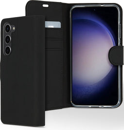 Accezz Hoesje Geschikt voor Samsung Galaxy S23 Plus Hoesje Met Pasjeshouder - Accezz Wallet Softcase Bookcase - Zwart