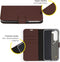 Accezz Hoesje Geschikt voor Samsung Galaxy S23 Plus Hoesje Met Pasjeshouder - Accezz Wallet Softcase Bookcase - Bruin