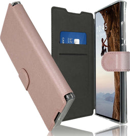 Accezz Hoesje Geschikt voor Samsung Galaxy S23 Ultra Hoesje Met Pasjeshouder - Accezz Xtreme Wallet Bookcase - Rosé Goud