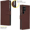 Accezz Hoesje Geschikt voor Samsung Galaxy S23 Ultra Hoesje Met Pasjeshouder - Accezz Wallet Softcase Bookcase - Bruin
