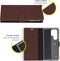 Accezz Hoesje Geschikt voor Samsung Galaxy S23 Ultra Hoesje Met Pasjeshouder - Accezz Wallet Softcase Bookcase - Bruin