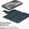 Accezz Hoesje Geschikt voor Samsung Galaxy S24 Hoesje Met Pasjeshouder - Accezz Leather Bookcase 2-in-1 Geschikt voor MagSafe - donkergroen