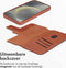 Accezz Hoesje Geschikt voor Samsung Galaxy S24 Hoesje Met Pasjeshouder - Accezz Leather Bookcase 2-in-1 Geschikt voor MagSafe - bruin