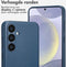 Accezz Hoesje Geschikt voor Samsung Galaxy S24 Plus Hoesje - Accezz Geschikt voor MagSafe Leather Backcover - donkerblauw
