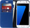 Accezz Hoesje Geschikt voor Samsung Galaxy S7 Hoesje Met Pasjeshouder - Accezz Wallet Softcase Bookcase - Donkerblauw