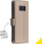 Accezz Hoesje Geschikt voor Samsung Galaxy S8 Hoesje Met Pasjeshouder - Accezz Wallet Softcase Bookcase - goud