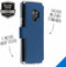 Accezz Hoesje Geschikt voor Samsung Galaxy S9 Hoesje Met Pasjeshouder - Accezz Xtreme Wallet Bookcase - Donkerblauw