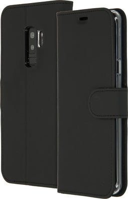 Accezz Hoesje Geschikt voor Samsung Galaxy S9 Plus Hoesje Met Pasjeshouder - Accezz Wallet Softcase Bookcase - Zwart