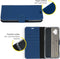 Accezz Hoesje Geschikt voor Samsung Galaxy Xcover 6 Pro Hoesje Met Pasjeshouder - Accezz Wallet Softcase Bookcase - Donkerblauw