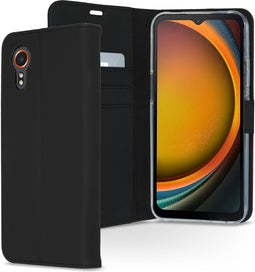 Accezz Hoesje Geschikt voor Samsung Galaxy Xcover 7 Hoesje Met Pasjeshouder - Accezz Wallet Softcase Bookcase - Zwart