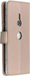 Accezz Hoesje Geschikt voor Sony Xperia XZ3 Hoesje Met Pasjeshouder - Accezz Wallet Softcase Bookcase - goud