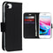 Accezz Hoesje Met Pasjeshouder Geschikt voor iPhone SE (2022) / SE (2020) / 8 / 7 / 6s / 6 - Accezz Wallet Softcase Bookcase - Zwart