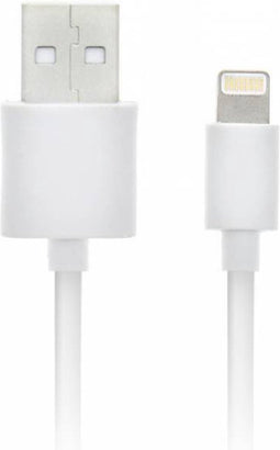 Accezz Kabel - Geschikt voor Lightning naar USB A Kabel - 1 meter - Oplaadkabel geschikt voor iPhone 11/12/13/14 - Wit