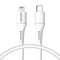 Accezz Kabel - Geschikt voor Lightning naar USB C Kabel - 0.2 meter - Snellader & Datasynchronisatie - Oplaadkabel geschikt voor iPhone 11/12/13/14 - Wit