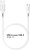 Accezz Kabel - USB C naar USB A Kabel - 1 meter - USB C Oplader Kabel - Wit