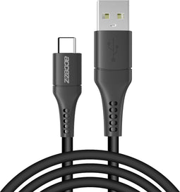 Accezz Kabel - USB C naar USB A Kabel - 2 meter - USB C Oplader Kabel - Zwart