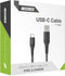 Accezz Kabel - USB C naar USB A Kabel - 2 meter - USB C Oplader Kabel - Zwart