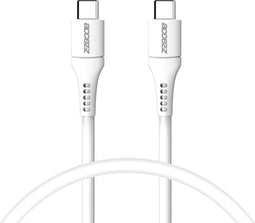 Accezz Kabel - USB C naar USB C Kabel - 0,2 meter - Snellader 60W - USB C Oplader Kabel - Wit