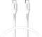 Accezz Kabel - USB C naar USB C Kabel - 0,2 meter - Snellader 60W - USB C Oplader Kabel - Wit