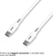 Accezz Kabel - USB C naar USB C Kabel - 0,2 meter - Snellader 60W - USB C Oplader Kabel - Wit