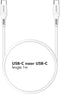 Accezz Kabel - USB C naar USB C Kabel - 1 meter - Snellader 60W - USB C Oplader Kabel - Wit