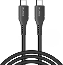 Accezz Kabel - USB C naar USB C Kabel - 2 meter - Snellader 60W - USB C Oplader Kabel - Zwart