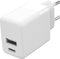 Accezz Oplader Inclusief USB-C naar geschikt voor lightning Kabel - Lader Adapter 20 Watt - Snellader - Wit