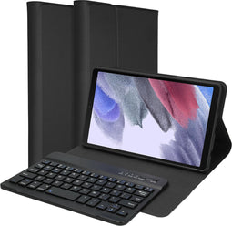 Accezz QWERTY Bluetooth Keyboard Bookcase Geschikt voor de Samsung Galaxy Tab A7 Lite - Zwart