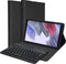 Accezz QWERTY Bluetooth Keyboard Bookcase Geschikt voor de Samsung Galaxy Tab A7 Lite - Zwart