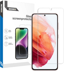 Accezz Screen protector - Geschikt voor Samsung Galaxy S21 - Gehard Glas Screenprotector b2b
