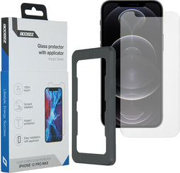 Accezz Screenprotector Geschikt voor iPhone 12 Pro Max - Accezz Glass Screenprotector + Applicator