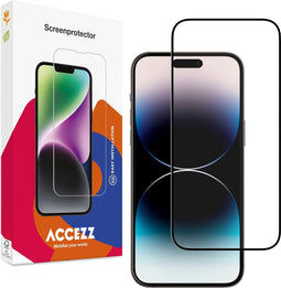 Accezz Screenprotector Geschikt voor iPhone 14 Pro / 15 / 16 - Accezz Gehard Glass Full Cover