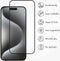 Accezz Screenprotector Geschikt voor iPhone 15 - Accezz Triple Strong Full Cover Glass Screenprotector met bio applicator