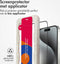 Accezz Screenprotector Geschikt voor iPhone 15 Pro Max - Accezz Gehard glas Full Cover screenprotector met bio applicator