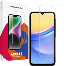 Accezz Screenprotector Geschikt voor Samsung Galaxy A15 (5G) / A15 (4G) - Accezz Gehard Glas Screenprotector