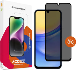 Accezz Screenprotector Geschikt voor Samsung Galaxy A15 (5G) / A15 (4G) - Accezz Gehard glas Privacy Screenprotector