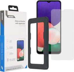 Accezz Screenprotector Geschikt voor Samsung Galaxy A22 (5G) - Accezz Glass Screenprotector + Applicator