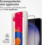 Accezz Screenprotector Geschikt voor Samsung Galaxy S22 / S23 - Accezz Gehard glas Full Cover screenprotector met bio applicator